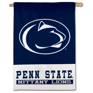 flag #202 Penn State Athletic Logo above Penn State Nittany Lions